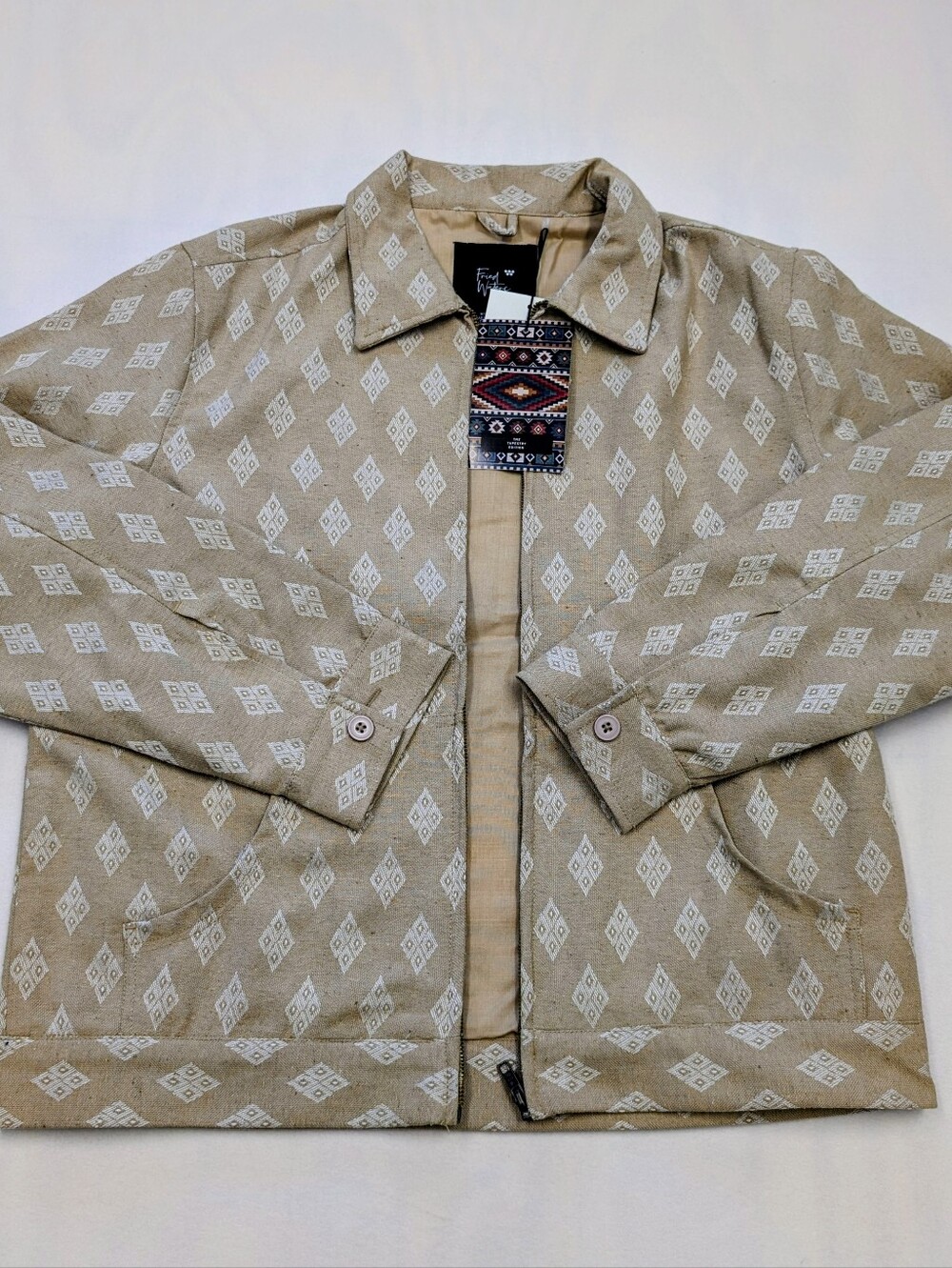 Fried Waters Mens Size L Shirt Jacket New NWT Streetwear Graphic Tee Y2K90